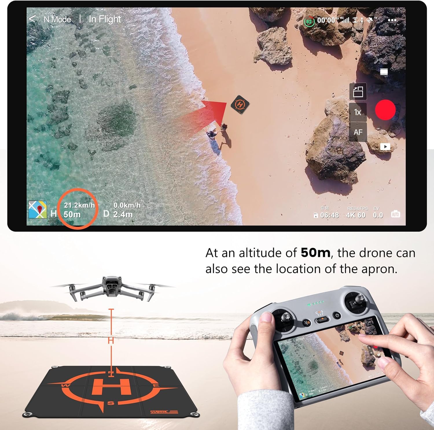 STARTRC Drone Landing Pad, Uni - Drone Landing Pad บทวิจารณ์และราคา