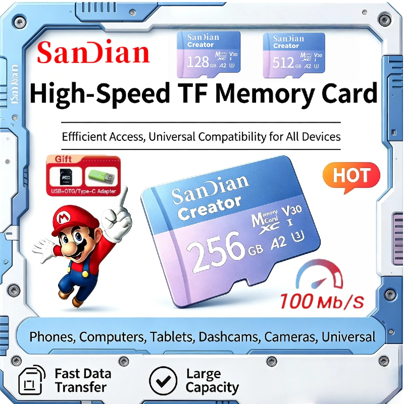 Mini SD Memory Card 128GB 256G - Drone Strobe Light บทวิจารณ์และราคา